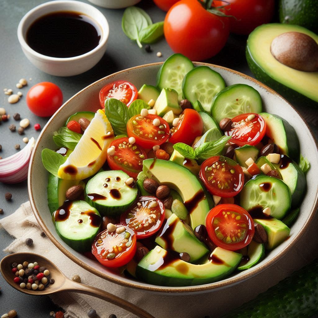 🥒 Cucumber, Tomato & Avocado Salad with Balsamic Glaze 2 c2afbb05 60ba 4628 9004 f2d9b6a0d206 Simply Creative Minds
