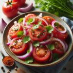 🥗 Tomato & Onion Salad with Coriander and Chaat Masala