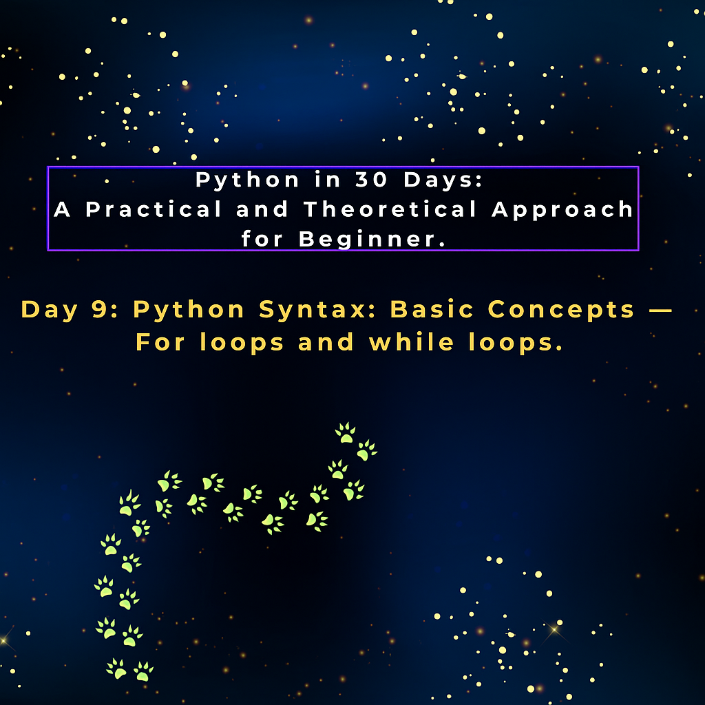 Basic Concepts — For loops and while loops