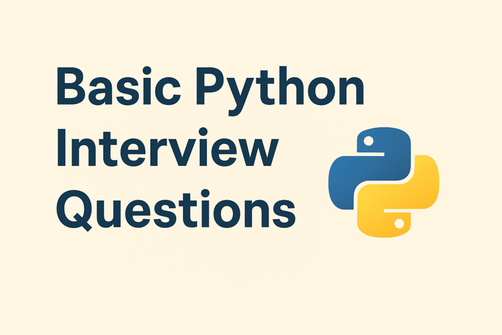 Basic Python Interview Questions