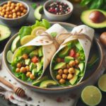 Creamy Chickpea and Avocado Salad Wraps- A 15-Minute Vegan Delight