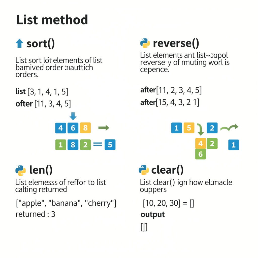 Python list operations