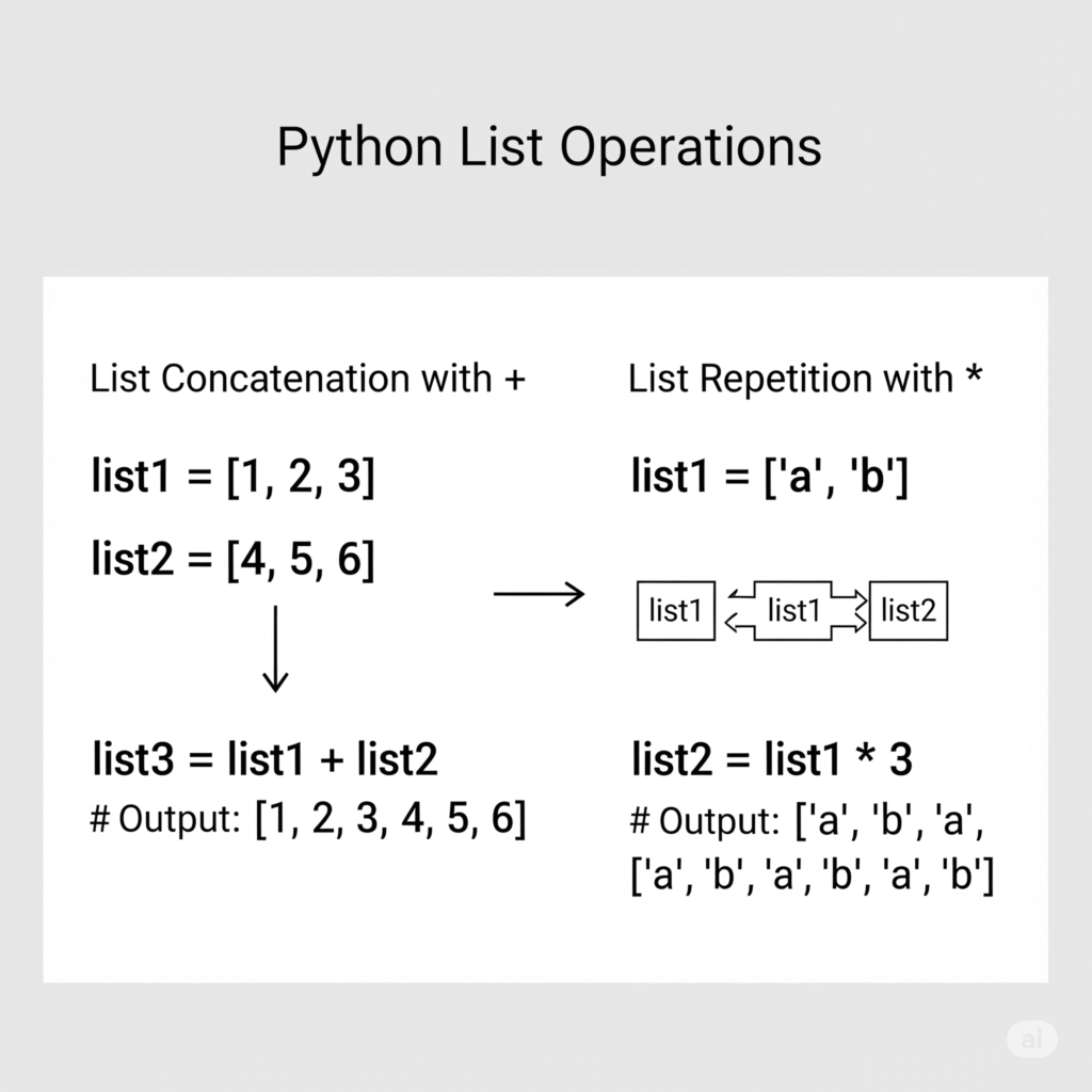 Python list operations