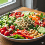 🥗 Quinoa & Rainbow Veggie Salad with Lemon-Tahini Dressing