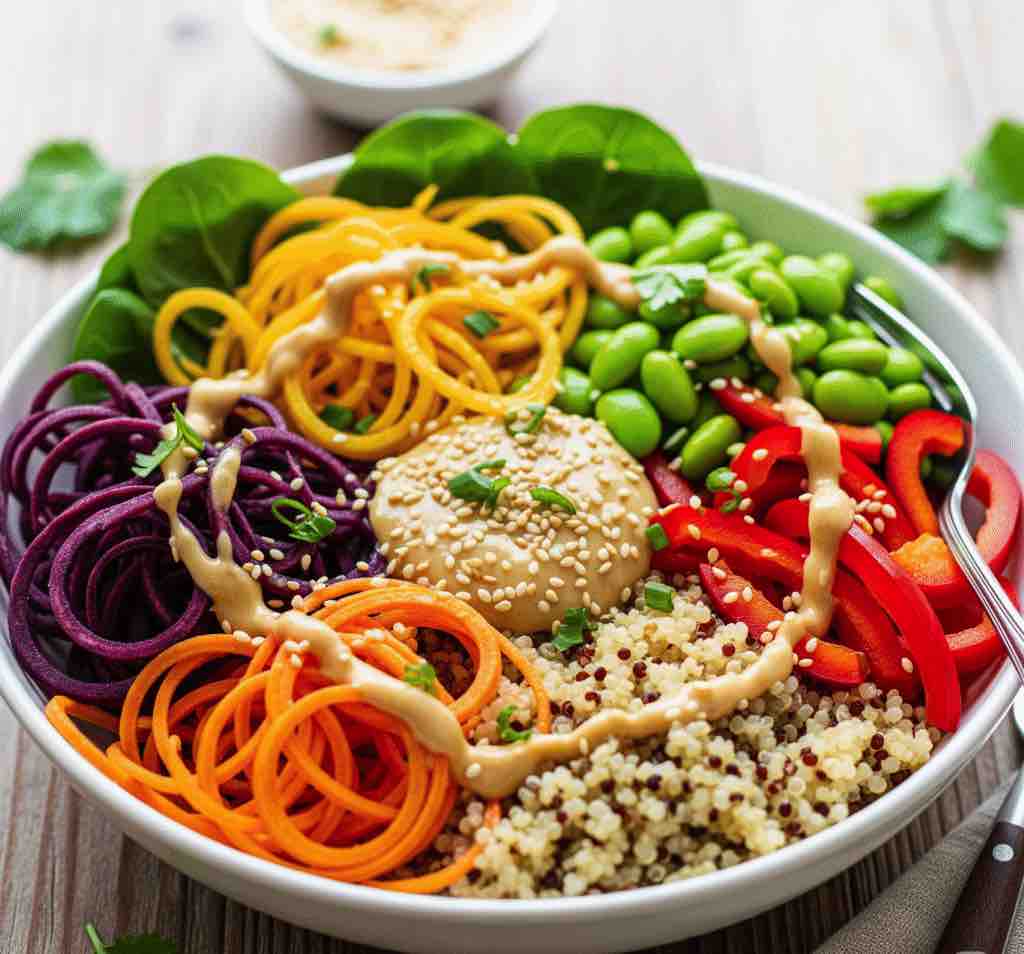 Vibrant-Rainbow-Buddha-Bowl-with-Creamy-Tahini-Dressing