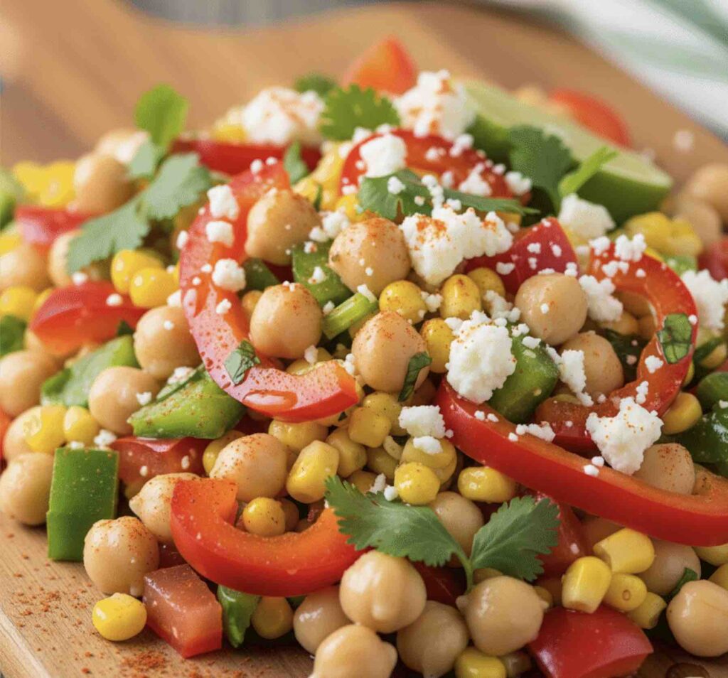 Zesty Southwest Chickpea Salad: Your Quick Vegan & Protein-Packed Meal