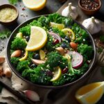 🥒 Detox Kale & Quinoa Salad with Lemon-Garlic Dressing
