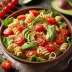 🥑 Creamy Avocado & Tomato Pasta Salad