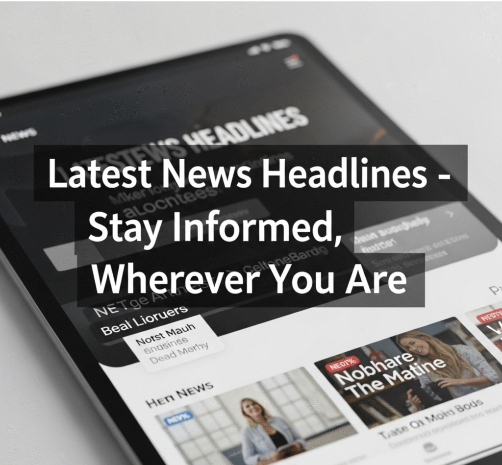 Latest News Headlines – Stay Informed, Wherever You Are